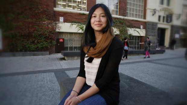 Family first: Mai Bui, 18, has enrolled at RMIT.