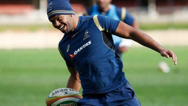 Super reward: Kurtley Beale is back in the Wallabies No.10 jersey for the first time since 2012.