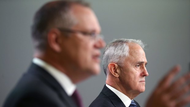 Treasurer Scott Morrison and Prime Minister Malcolm Turnbull.