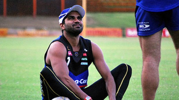 Andrew Lovett trains for East Perth.