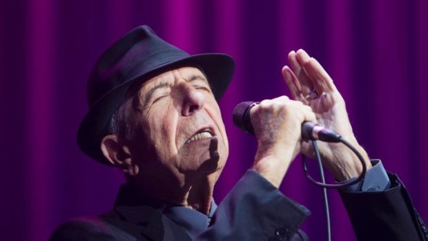 Leonard Cohen during his 2013 Australian tour.