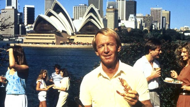 Shrimp on the barbie ... the 'Come and say G'day' campaign from 1984 starring Paul Hogan helped put Australia on the minds of American tourists.