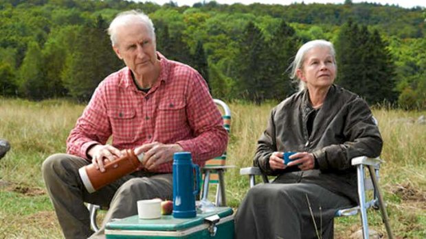 James Cromwell and Genevieve Bujold in <i>Still Mine</I>.
