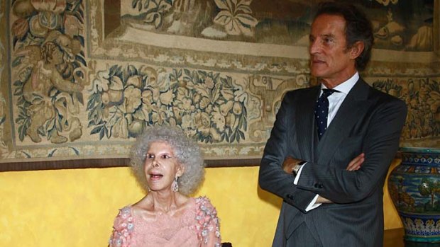 Just married ... Spain's Duchess of Alba and her husband Alfonso Diez.