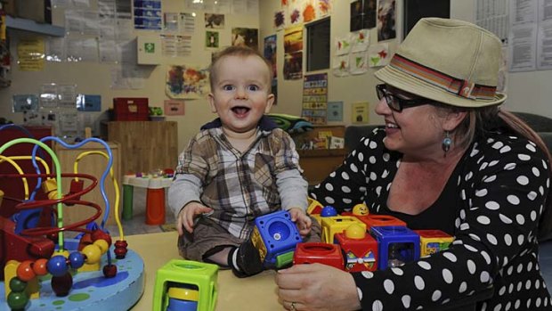 Good news for parents &#8230; Lisa Mulligan said she felt "guilty and nervous" about sending her nine-month-old son Charlie to childcare but he soon settled in.