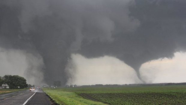 Two tornadoes touch down near Pilger, Nebraska.