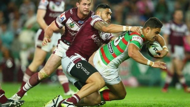 One of his best: Souths centre Dylan Walker said coach Michael Maguire didn't miss the players after their poor end to Friday night's win over Manly.