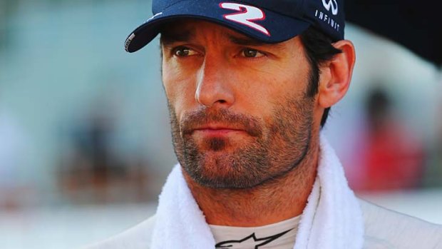 Angry ... Mark Webber.