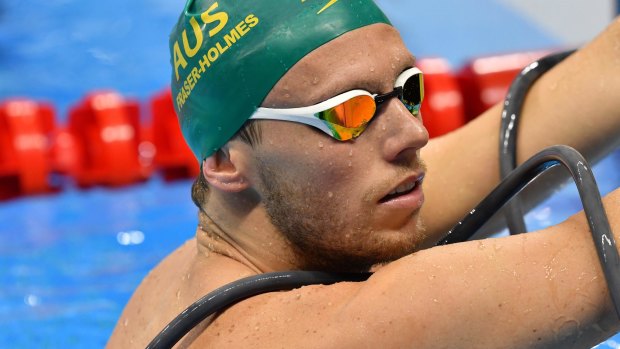 Australian swimmer Thomas Fraser-Holmes, pictured in Rio last year.