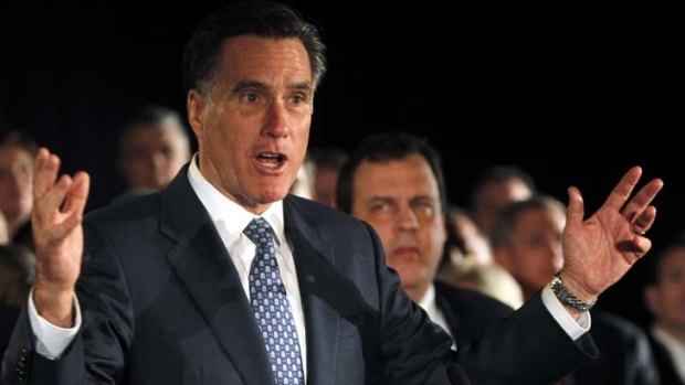 Mitt Romney ... battling for first spot with Rick Santorum.