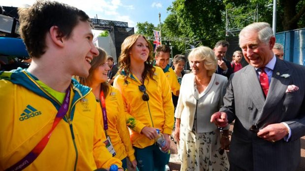 Prince Charles and the Duchess of Cornwall meet Australian Athletes.