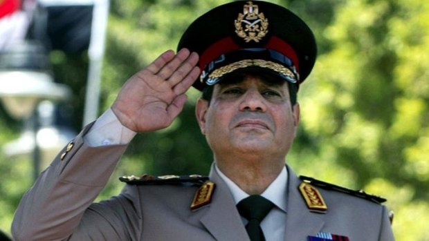 Egyptian Defence Minister General Abdel-Fattah al-Sisi. 