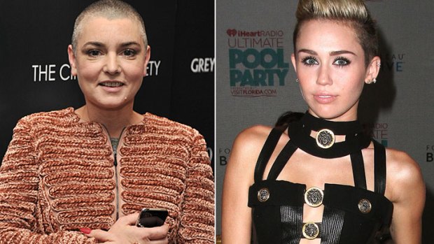 Nothing Compares ... Sinead O'Connor and Miley Cyrus at Twitter war over <i>Wrecking Ball</i> video.