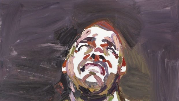 Ben Quilty, SOTG, after Afghanistan, 2012, oil on linen (diptych), 300 x 140 cm. On tour as part of the exhibition Ben Quilty: After Afghanistan, acquired under the official art scheme in 2012,