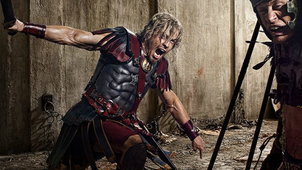 Todd Lasance as Julius Caesar in <i>Spartacus: War of the Damned</i>.