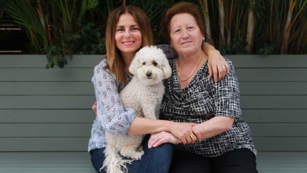 Strong women: Mary Coustas and her mum Fani.