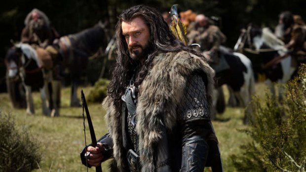 Richard Armitage as the dwarf king Thorin Oakenshield in <i>The Hobbit</i>.