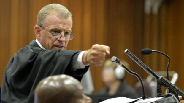 State prosecutor Gerrie Nel during the Pistorius trial.