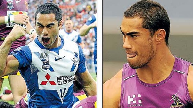 Early stops ... playing for the Bulldogs in 2008 and the Storm in 2009.