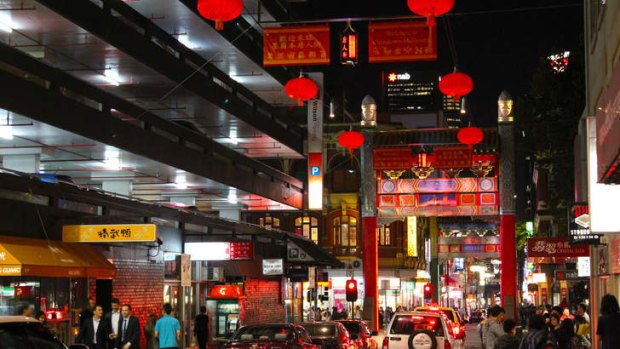 Delightful: Red lanterns in Chinatown.