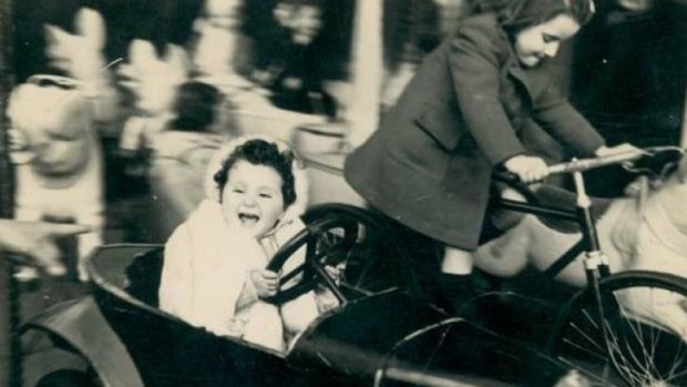 "Overjoyed": Lily Brett, aged 2, on a carousel in Paris.