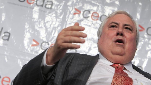 'We've got to put the interests of trade to the foremost' ... Clive Palmer.