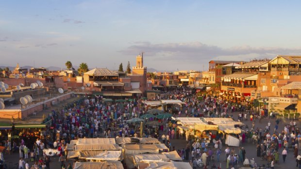 Jamaa el Fna is a square and market place in Marrakesh's medina quarter (old city).