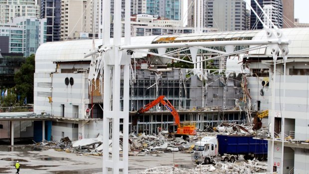 Pulled down: the Darling Harbour Convention and Exhibition Centre. 