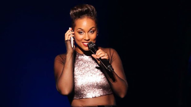 Got your number: Alicia Keys keeps it louder and straighter to please fans at Allphones Arena.