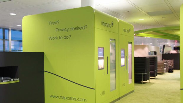 Napcabs for weary travellers at Munich Airport.