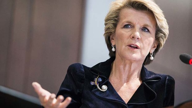 Minister for Foreign Affairs Julie Bishop: Commits to action against sexual violence in conflict zones.
