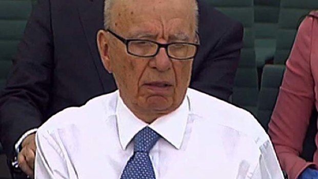 Humbled ... Rupert Murdoch.