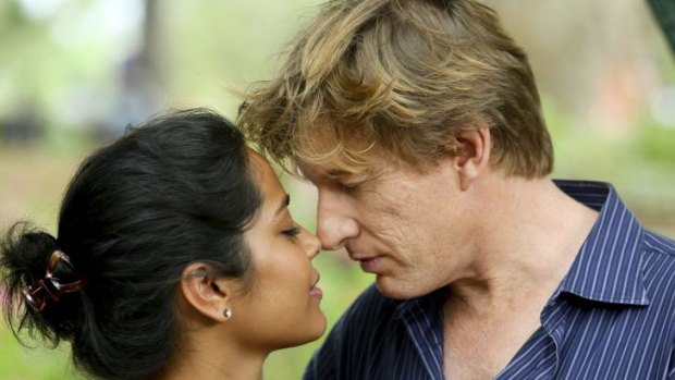 Personal story: Shahana Goswami and David Wenham in <i>Force of Destiny</i> which will debut at the Melbourne International Film Festival.