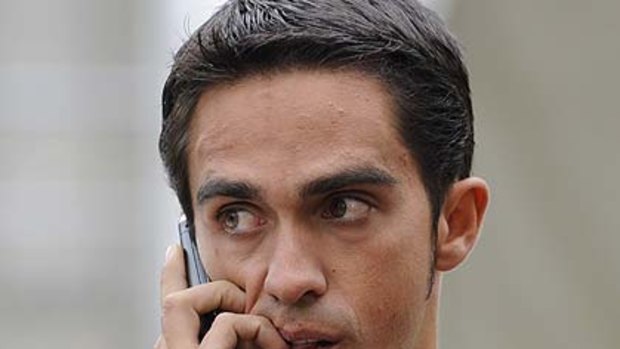 Suspended ... Alberto Contador.