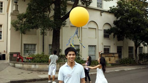 High-flyer ... Peter Chen, 17, who obtained a perfect ATAR ranking, is weighing up offers from the University of Sydney and the University of NSW.  ‘‘I can’t really separate them.’’