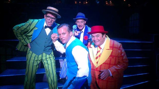 TV icon Daryl Somers is treading the boards with the cast of Guys And Dolls.