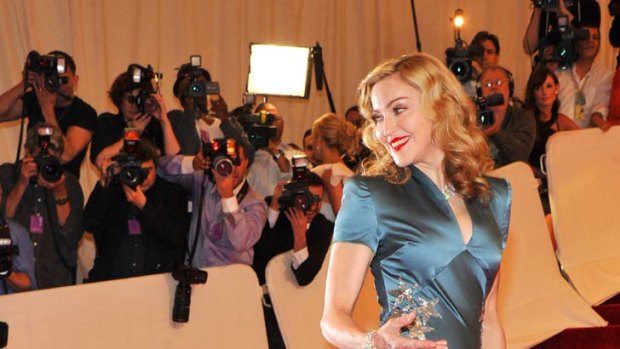 Mind-boggling ... Madonna complains of feeling fat at the Costume Institute gala.