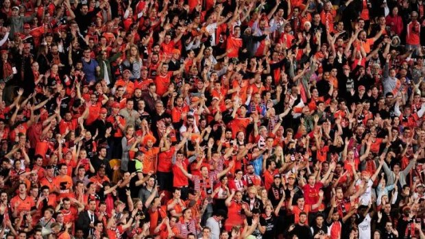 More than 51,000 fans watched the A-League final at Suncorp Stadium.
