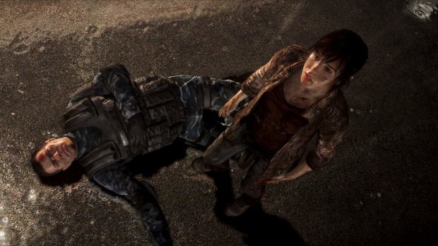 Ellen Page in a scene from the computer game <i>Beyond: Two Souls</i>.