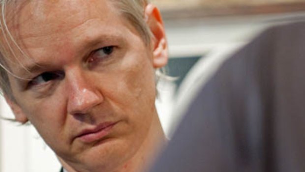 Australian founder of whistleblowing website WikiLeaks  Julian Assange.