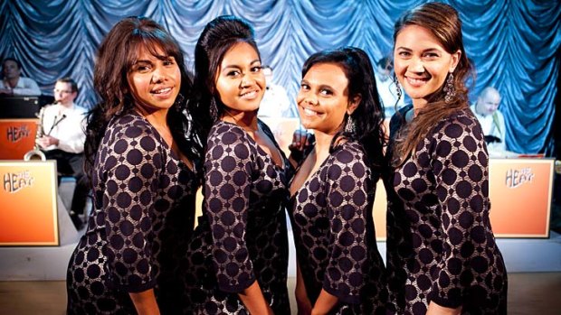 Singing sensations &#8230; (from left) Deborah Mailman, Jessica Mauboy, Miranda Tapsell and Shari Sebbens star in <i>The Sapphires</i>.