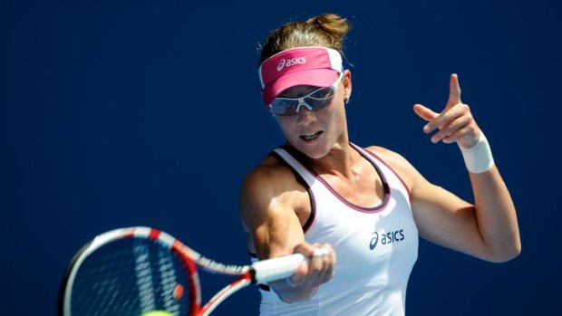 Shock exit ... Samantha Stosur.