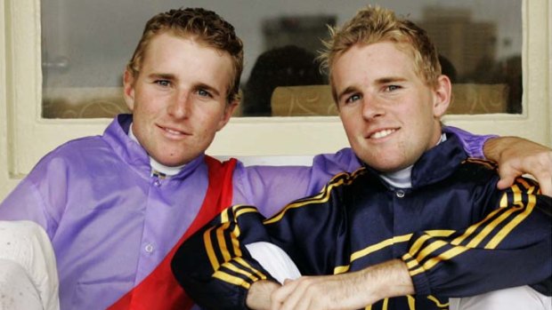 Brothers in arms &#8230; Nathan and Tommy Berry are best mates off the track but competitive on it.