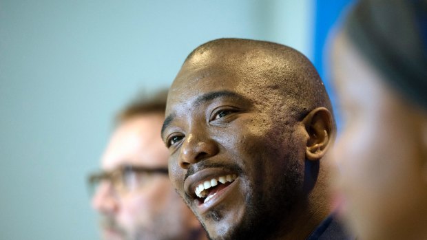 "Promotes racist agenda":  Mmusi Maimane, leader of the official South African opposition Democratic Alliance.
