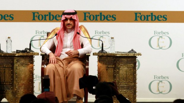 On the sidelines: Saudi billionaire Prince Alwaleed bin Talal