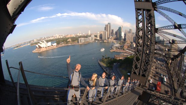 The Express Climb is the fastest way to the top of Sydney Harbour Bridge.
