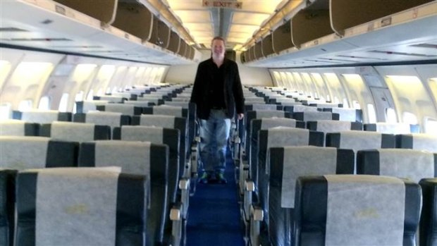 Lucky: Nigel Short was the only passenger on this 737 flight.