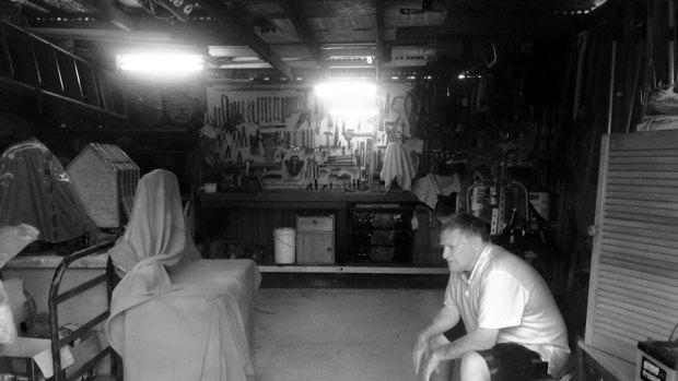 Dad often seeks refuge in his shed in Mandurah.