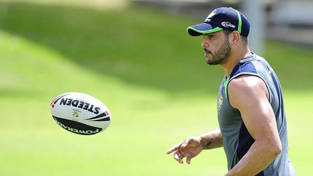 Building a voice: Greg Inglis has joined with other Aboriginal league players for a first indigenous pre-season camp.