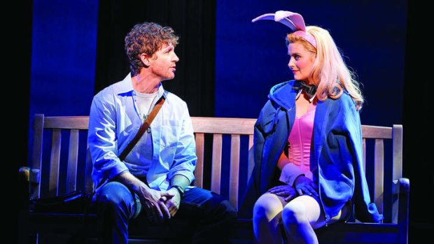 Lucy Durack as Elle Woods and David Harris as good-guy Emmett in <i>Legally Blonde the Musical</i>.